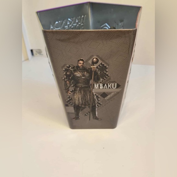 Black Panther Wakanda Forever Marvel Studios Movie Popcorn Tin Cineplex Bucket - Picture 6 of 6